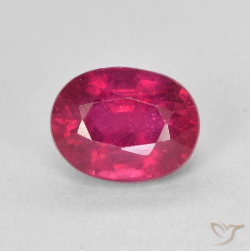 2.38ct 天然 红灯 红宝石, 椭圆形, VS