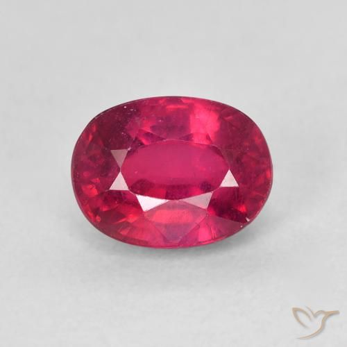 2.17ct 天然 深红色 红宝石, 椭圆形, VS