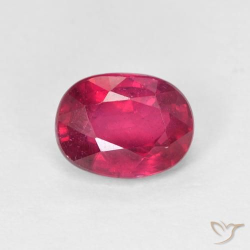1.85ct 天然 Medium Dark-Red 红宝石, 椭圆形, VS