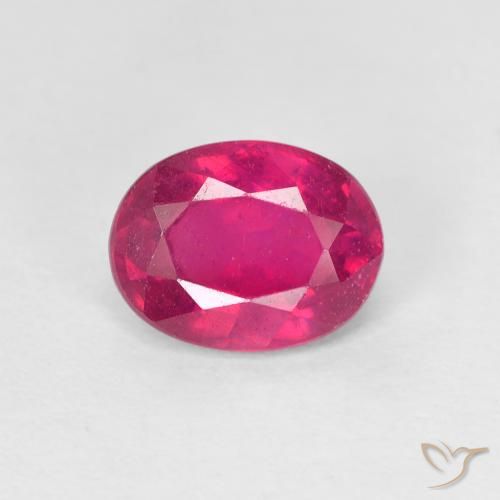1.54ct 天然 红灯 红宝石, 椭圆形, VS