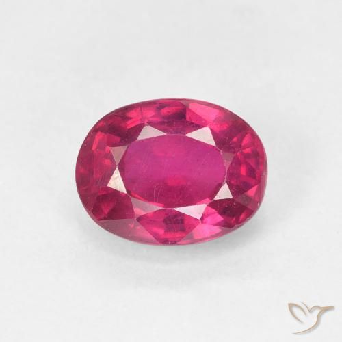 1.88ct 天然 红灯 红宝石, 椭圆形, VS