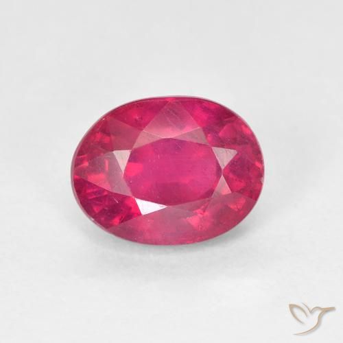 1.87ct 天然 红灯 红宝石, 椭圆形, VS