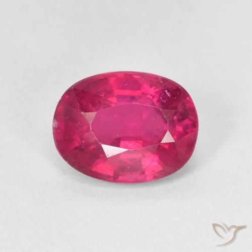 1.86ct 天然 红灯 红宝石, 椭圆形, VS