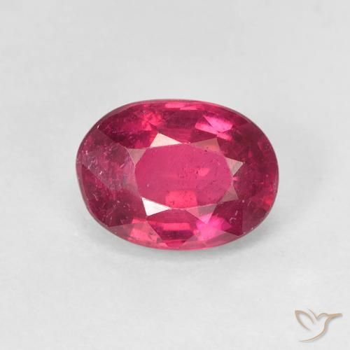 1.85ct 天然 红灯 红宝石, 椭圆形, VS