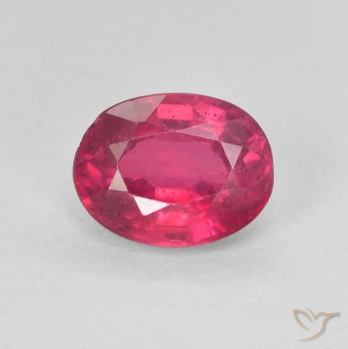 1.86ct 天然 红灯 红宝石, 椭圆形, VS-SI