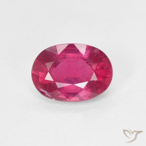 1.15ct 天然 红灯 红宝石, 椭圆形, VS