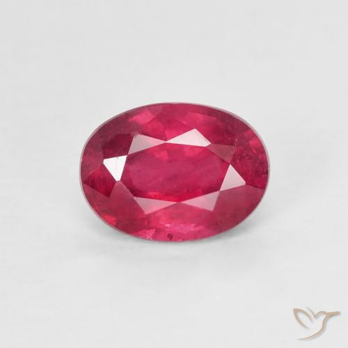 1.31ct 天然 粉红色 红宝石, 椭圆形, VS