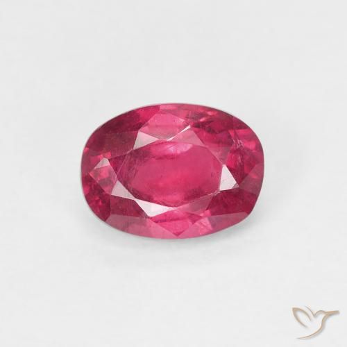 1.13ct 天然 红灯 红宝石, 椭圆形, VS
