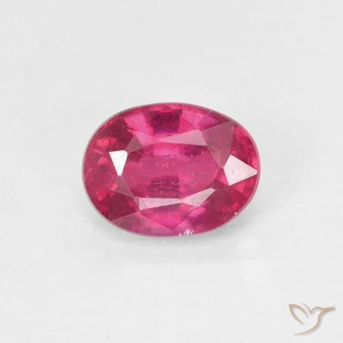 1.05ct 天然 红灯 红宝石, 椭圆形, VS
