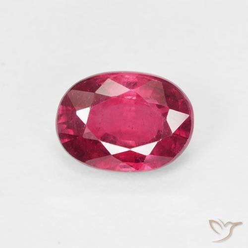 1.32ct 天然 Medium Dark-Red 红宝石, 椭圆形, VS