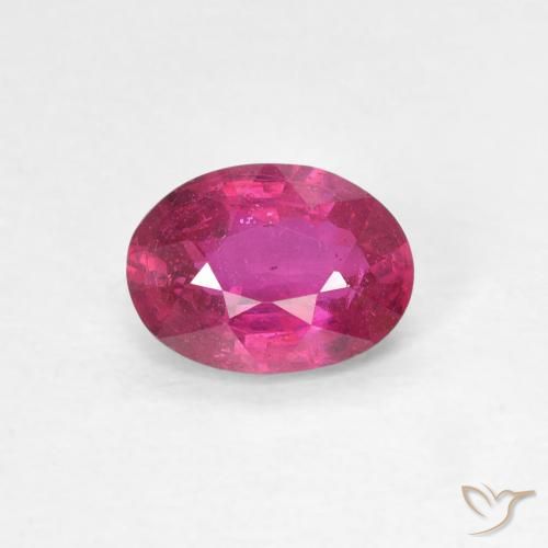 0.96ct 天然 红灯 红宝石, 椭圆形, VS