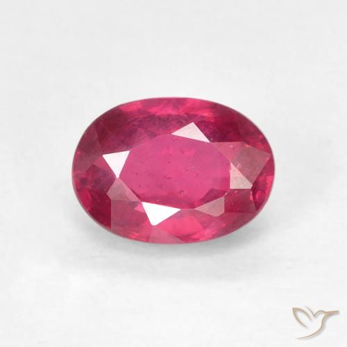 1.27ct 天然 粉红色 红宝石, 椭圆形, VS