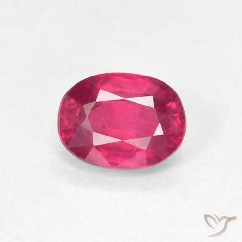 1.18ct 天然 红灯 红宝石, 椭圆形, VS