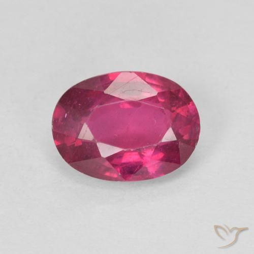 1.09ct 天然 红灯 红宝石, 椭圆形, VS