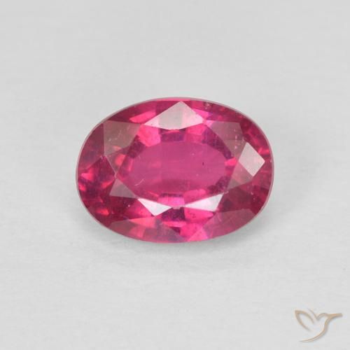 1.17ct 天然 红灯 红宝石, 椭圆形, VS