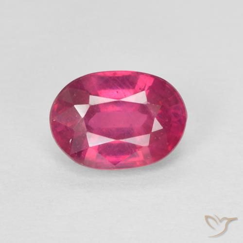 1.21ct 天然 红灯 红宝石, 椭圆形, VS