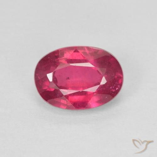 1.16ct 天然 红灯 红宝石, 椭圆形, VS