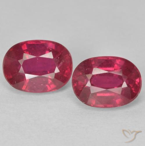 2.68ctw 天然 Medium Dark-Red 红宝石, 椭圆形, VS