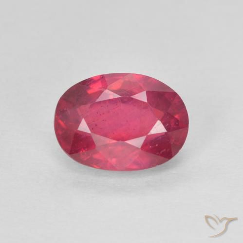 1.33ct 天然 红粉色 红宝石, 椭圆形, VS