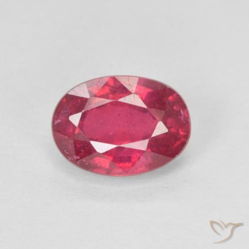 1.33ct 天然 中红 红宝石, 椭圆形, VS