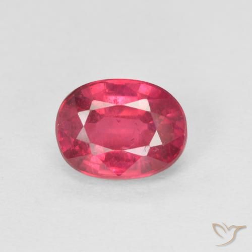 1.23ct 天然 中红 红宝石, 椭圆形, VS