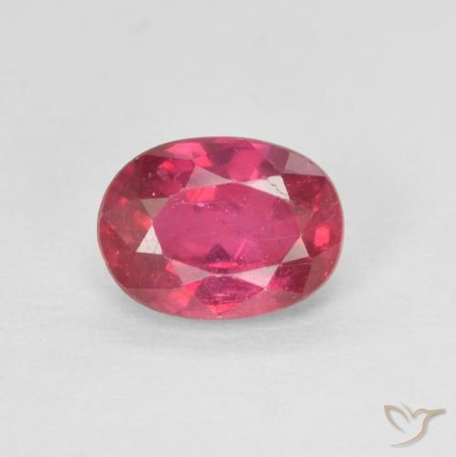 1.22ct 天然 粉红色 红宝石, 椭圆形, VS