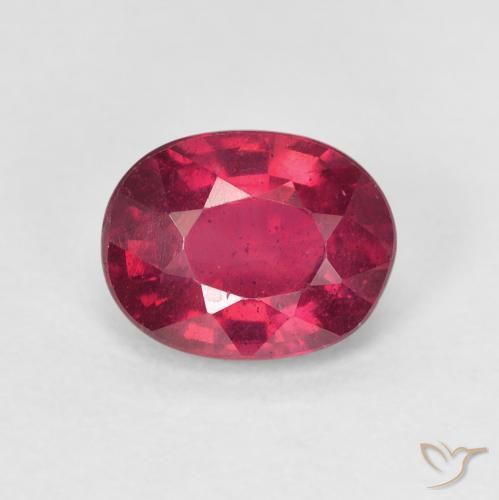 1.78ct 天然 深红粉色 红宝石, 椭圆形, VS