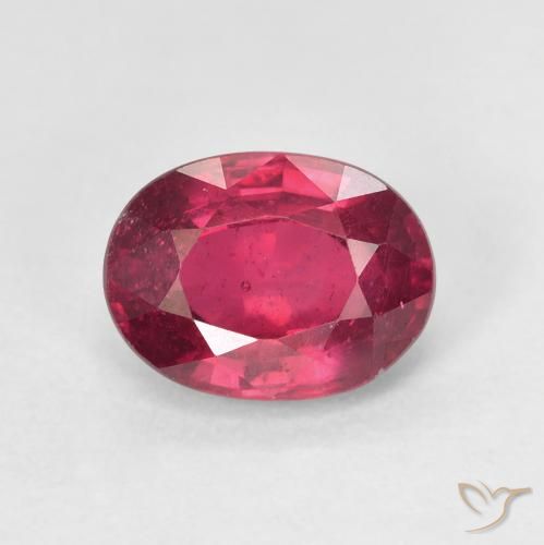 1.96ct 天然 深红粉色 红宝石, 椭圆形, VS