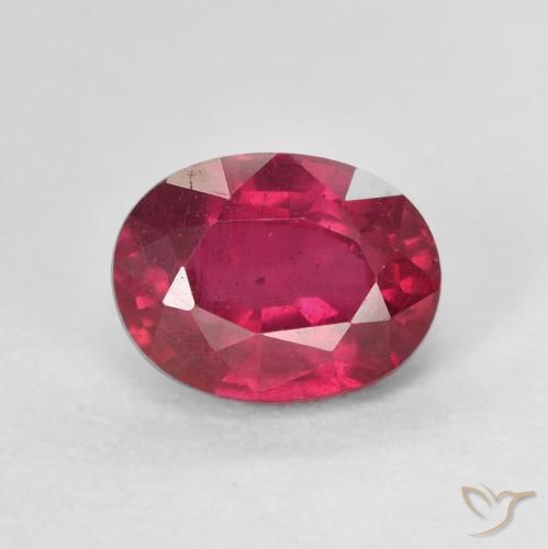 2.24ct 天然 深红粉色 红宝石, 椭圆形, VS