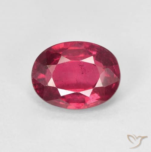 1.68ct 天然 果酱红 红宝石, 椭圆形, VS