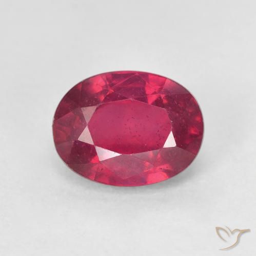 2.05ct 天然 深红色 红宝石, 椭圆形, VS