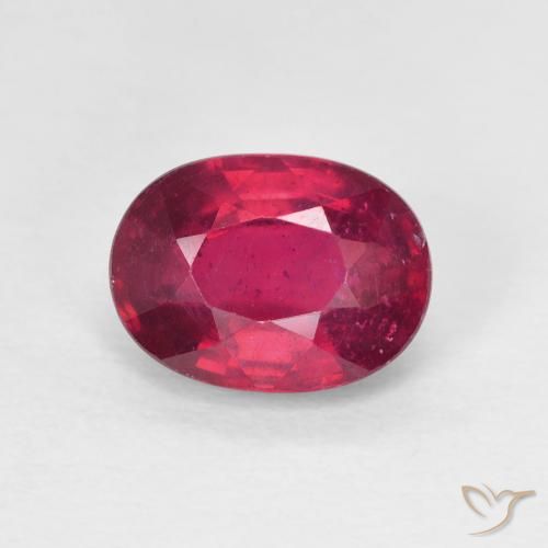 1.99ct 天然 Medium Dark-Red 红宝石, 椭圆形, VS