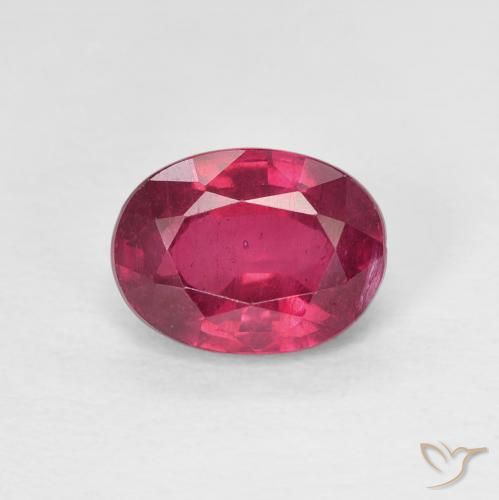 1.89ct 天然 Medium Dark-Red 红宝石, 椭圆形, VS