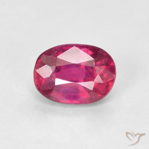 1.18ct 天然 红灯 红宝石, 椭圆形, VS