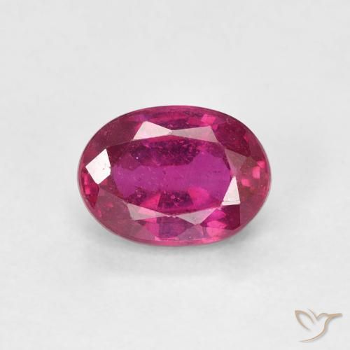 1.20ct 天然 红灯 红宝石, 椭圆形, VS