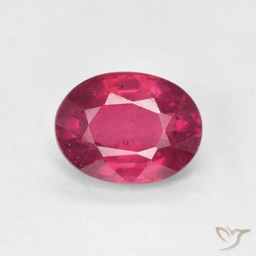 1.88ct 天然 红灯 红宝石, 椭圆形, VS