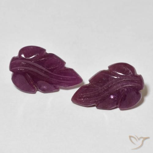 3.95ctw 天然 Medium Dark-Purple 红宝石, 花式切割, 不透明