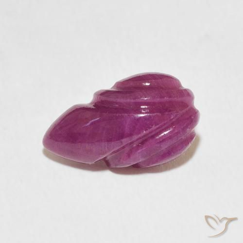 3.16ct 天然 红紫色 红宝石, 花形切割, 不透明