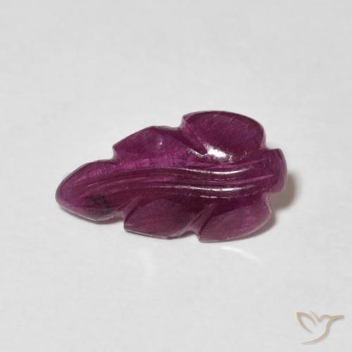 1.35ct 天然 红紫色 红宝石, 花式切割, 不透明