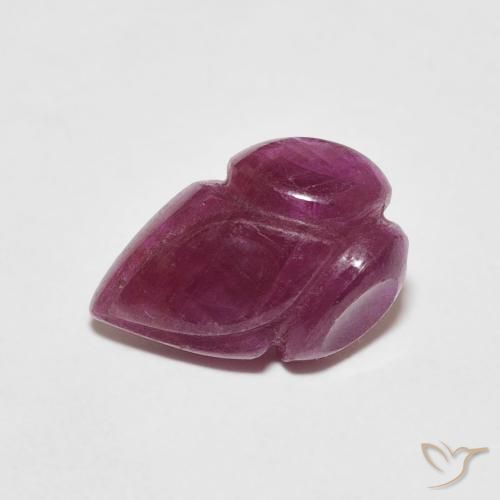 2.30ct 天然 深红色 红宝石, 花形切割, 不透明