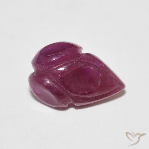 2.30克拉天然红宝石，花形切割，不透明