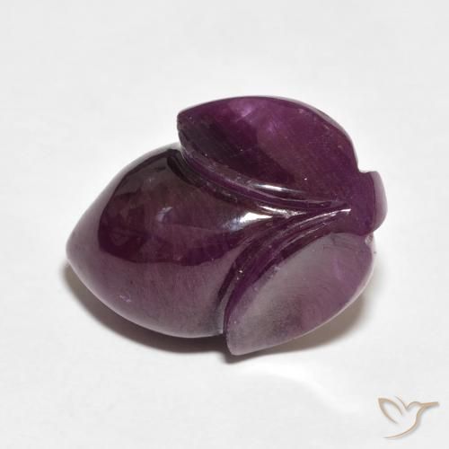 13.39ct 天然 树莓红色 红宝石, 花形切割, 不透明