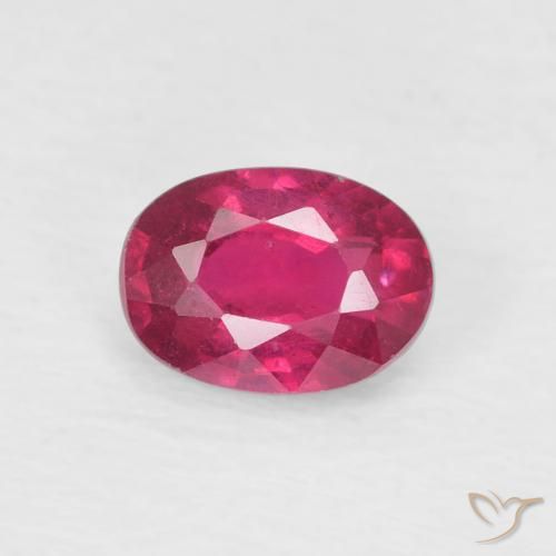 1.22ct 天然 深红粉色 红宝石, 椭圆形, VS
