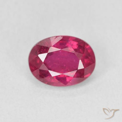 1.18ct 天然 粉红色 红宝石, 椭圆形, VS