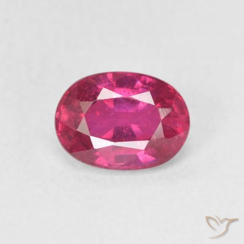 1.17ct 天然 粉红色 红宝石, 椭圆形, VS