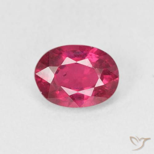 1.17ct 天然 粉红色 红宝石, 椭圆形, VS