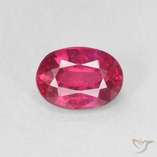 1.33ct 天然 红灯 红宝石, 椭圆形, VS