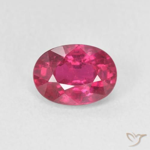 1.19ct 天然 粉红色 红宝石, 椭圆形, VS