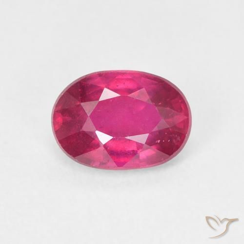 1.17ct 天然 粉红色 红宝石, 椭圆形, VS