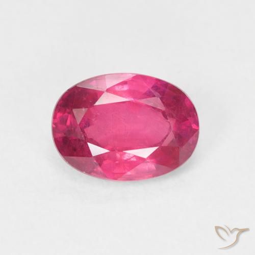 1.21ct 天然 中红 红宝石, 椭圆形, VS